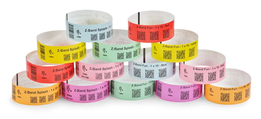 Pulseiras para eventos Zebra